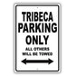 Subaru Tribeca Parking Only All Others Will Be Towed Aluminum Decor Garage Sign