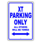 Subaru Xt Parking Only All Others Will Be Towed Aluminum Decor Garage Sign