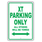 Subaru Xt Parking Only All Others Will Be Towed Aluminum Decor Garage Sign