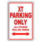 Subaru Xt Parking Only All Others Will Be Towed Aluminum Decor Garage Sign