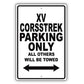 Subaru Xv Crosstrek Parking Only All Others Will Be Towed Aluminum Decor Garage Sign