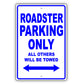 Tesla Roaster Parking Only All Others Will Be Towed Aluminum Decor Garage Sign