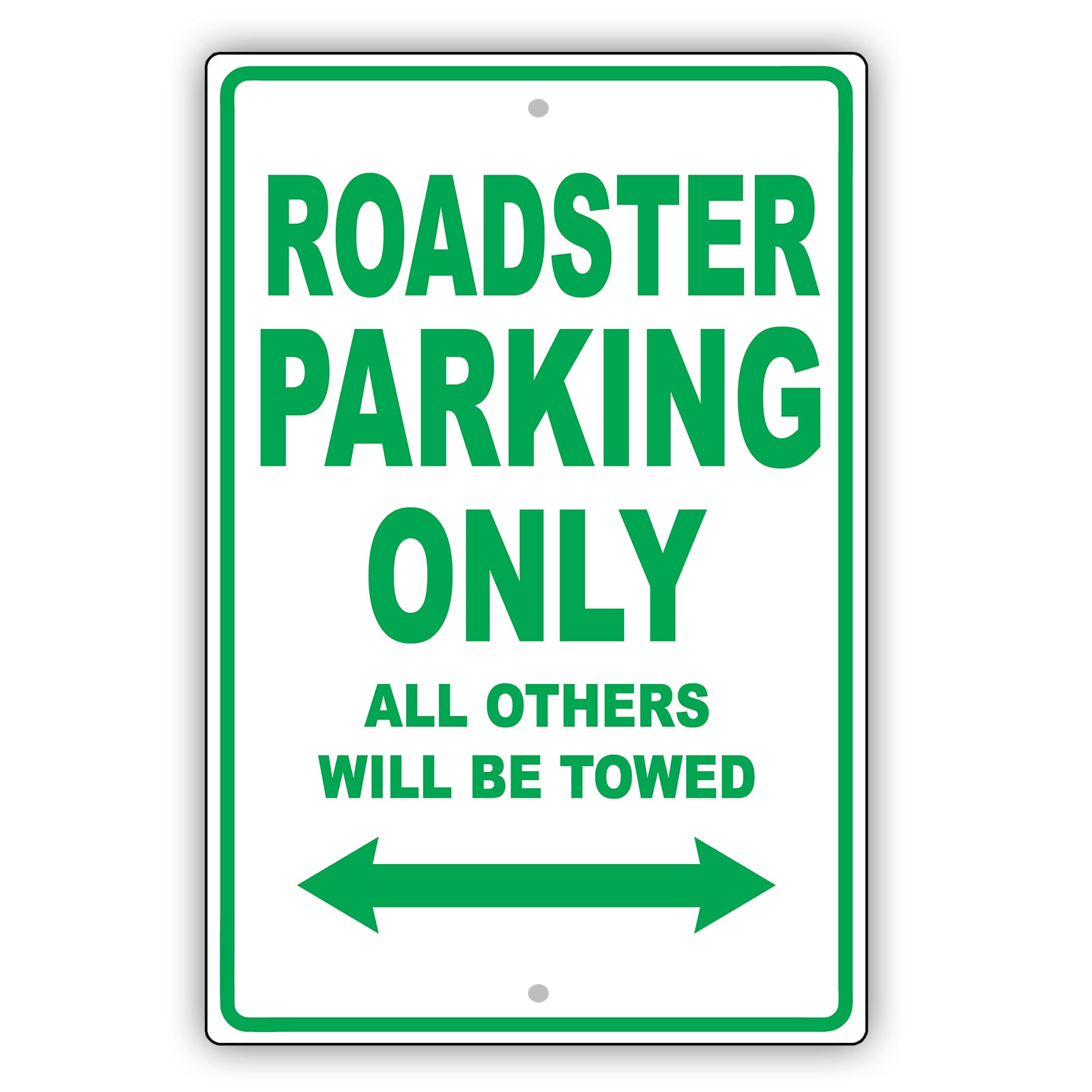 Tesla Roaster Parking Only All Others Will Be Towed Aluminum Decor Garage Sign