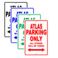 Volkswagen Atlas Parking Only All Others Will Be Towed Aluminum Decor Garage Sign