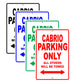 Volkswagen Cabrio Parking Only All Others Will Be Towed Aluminum Decor Garage Sign