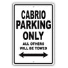 Volkswagen Cabrio Parking Only All Others Will Be Towed Aluminum Decor Garage Sign