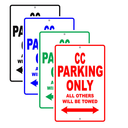Volkswagen Cc Parking Only All Others Will Be Towed Aluminum Decor Garage Sign