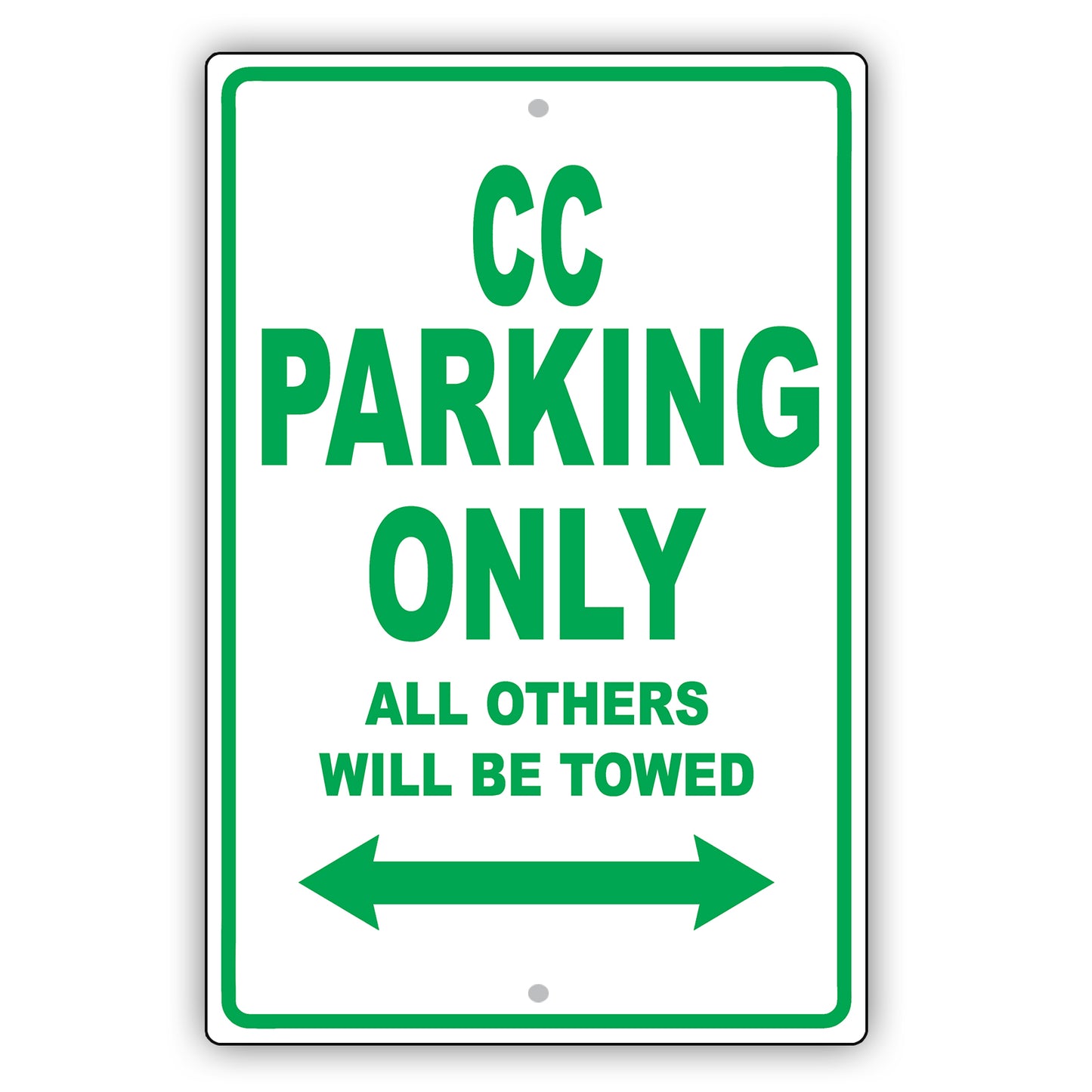 Volkswagen Cc Parking Only All Others Will Be Towed Aluminum Decor Garage Sign