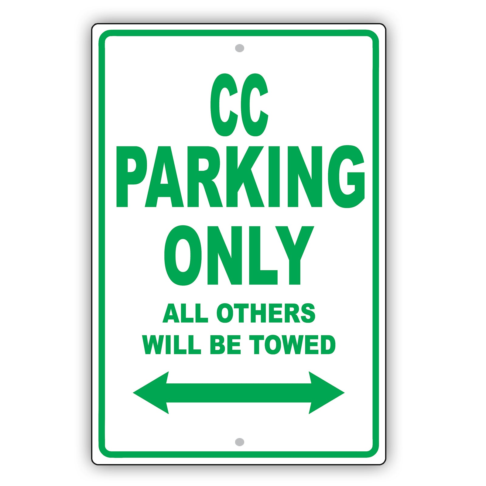 Volkswagen Cc Parking Only All Others Will Be Towed Aluminum Decor Garage Sign