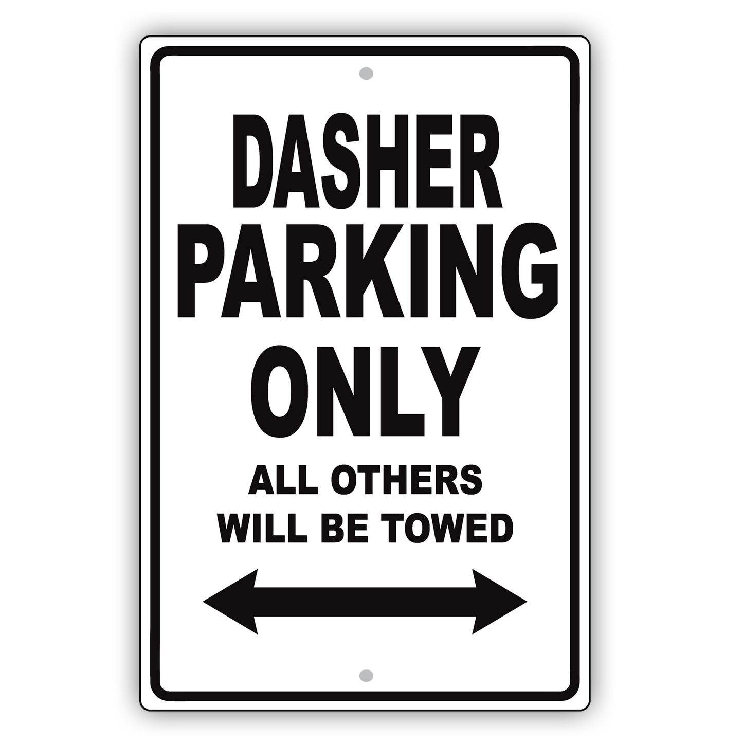 Volkswagen Dasher Parking Only All Others Will Be Towed Aluminum Decor Garage Sign
