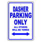 Volkswagen Dasher Parking Only All Others Will Be Towed Aluminum Decor Garage Sign