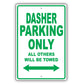 Volkswagen Dasher Parking Only All Others Will Be Towed Aluminum Decor Garage Sign