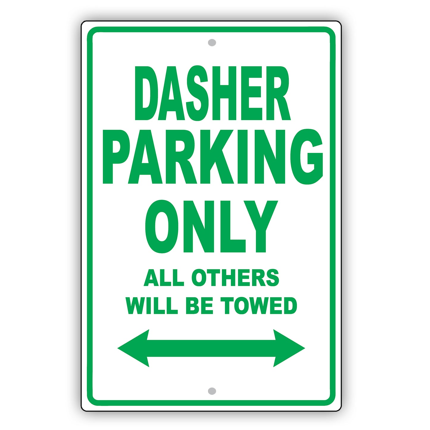 Volkswagen Dasher Parking Only All Others Will Be Towed Aluminum Decor Garage Sign