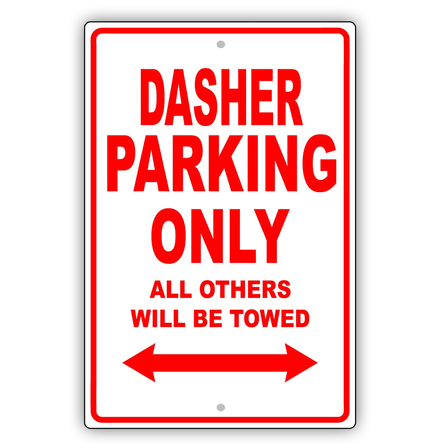 Volkswagen Dasher Parking Only All Others Will Be Towed Aluminum Decor Garage Sign