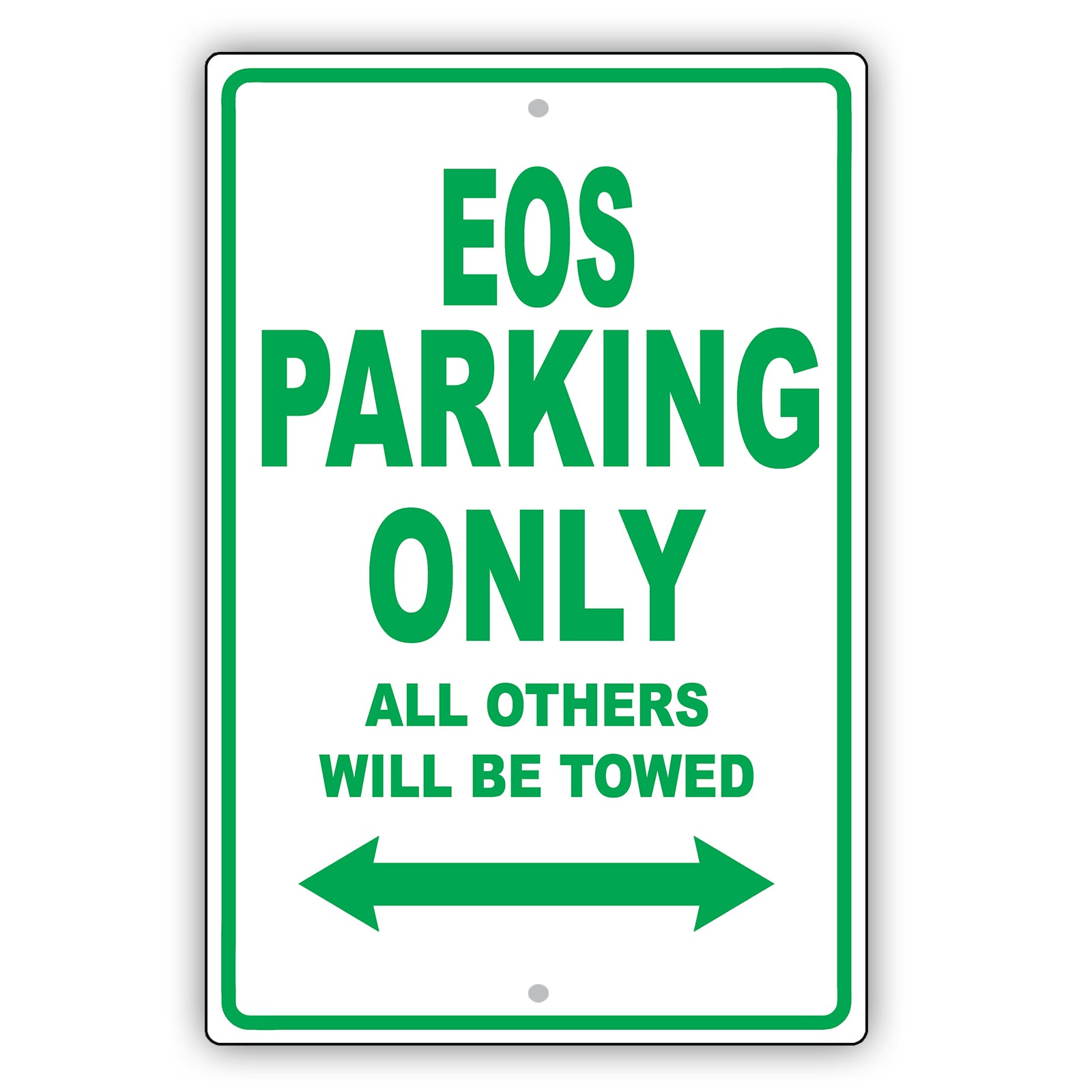 Volkswagen Eos Parking Only All Others Will Be Towed Aluminum Decor Garage Sign