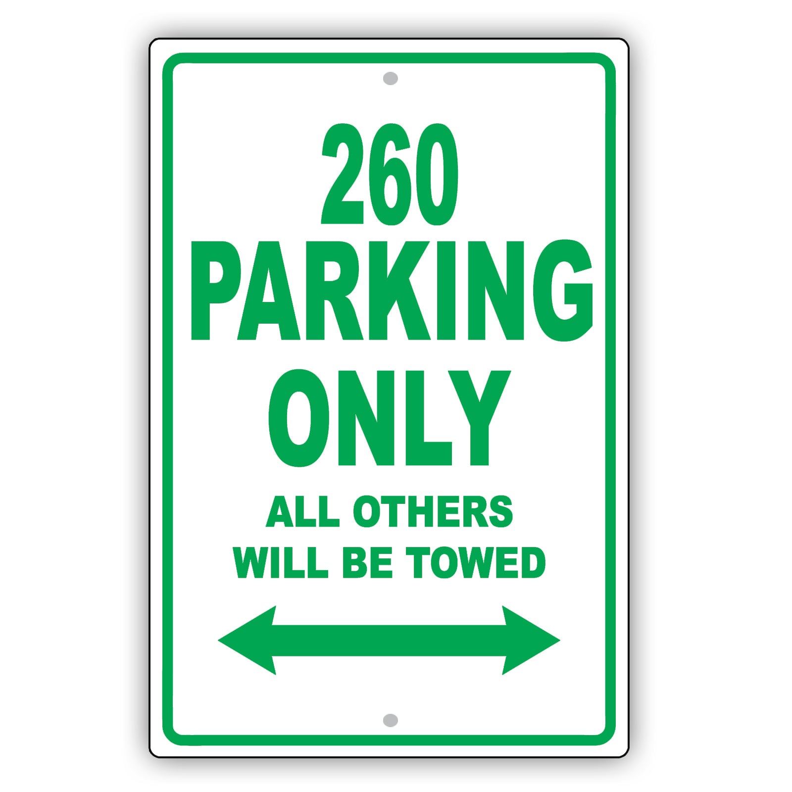 Volvo 260 Parking Only All Others Will Be Towed Aluminum Decor Garage Sign