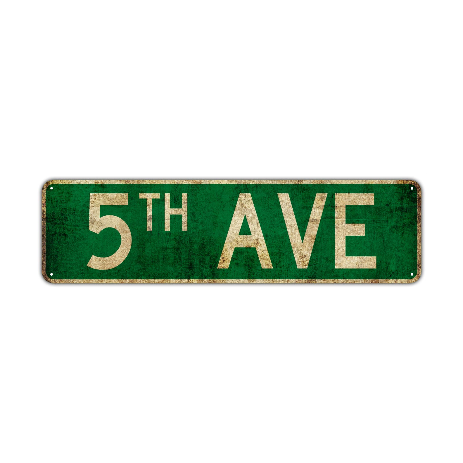 5th Ave Vintage Retro Street Novelty Sign Rustic Metal Aluminum Decor Wall Man Shop Cave Bar Gift