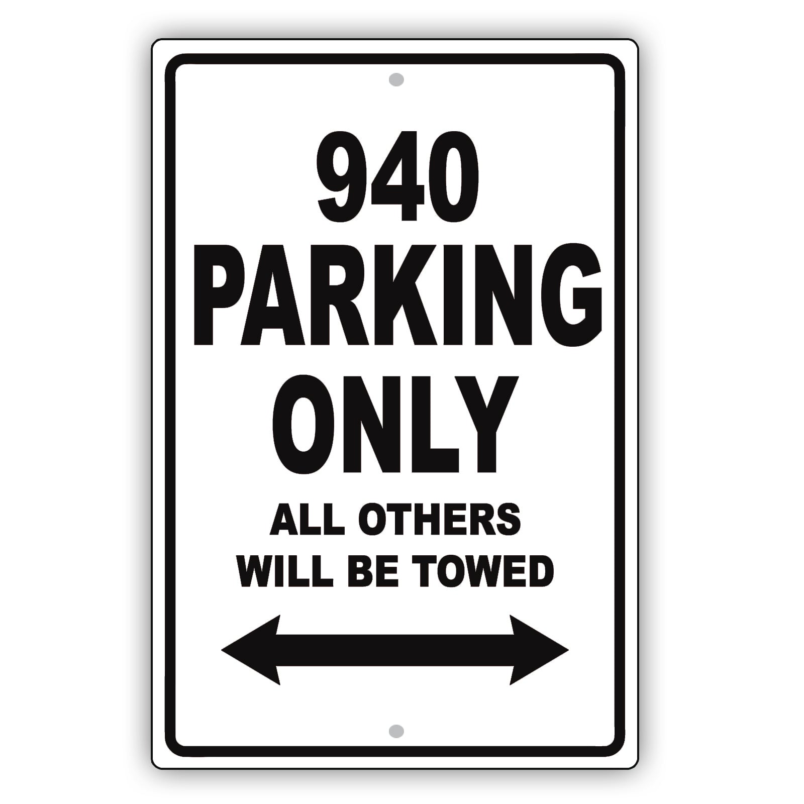 Volvo 940 Parking Only All Others Will Be Towed Aluminum Decor Garage Sign