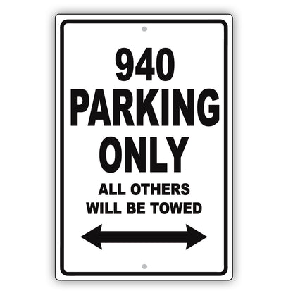 Volvo 940 Parking Only All Others Will Be Towed Aluminum Decor Garage Sign