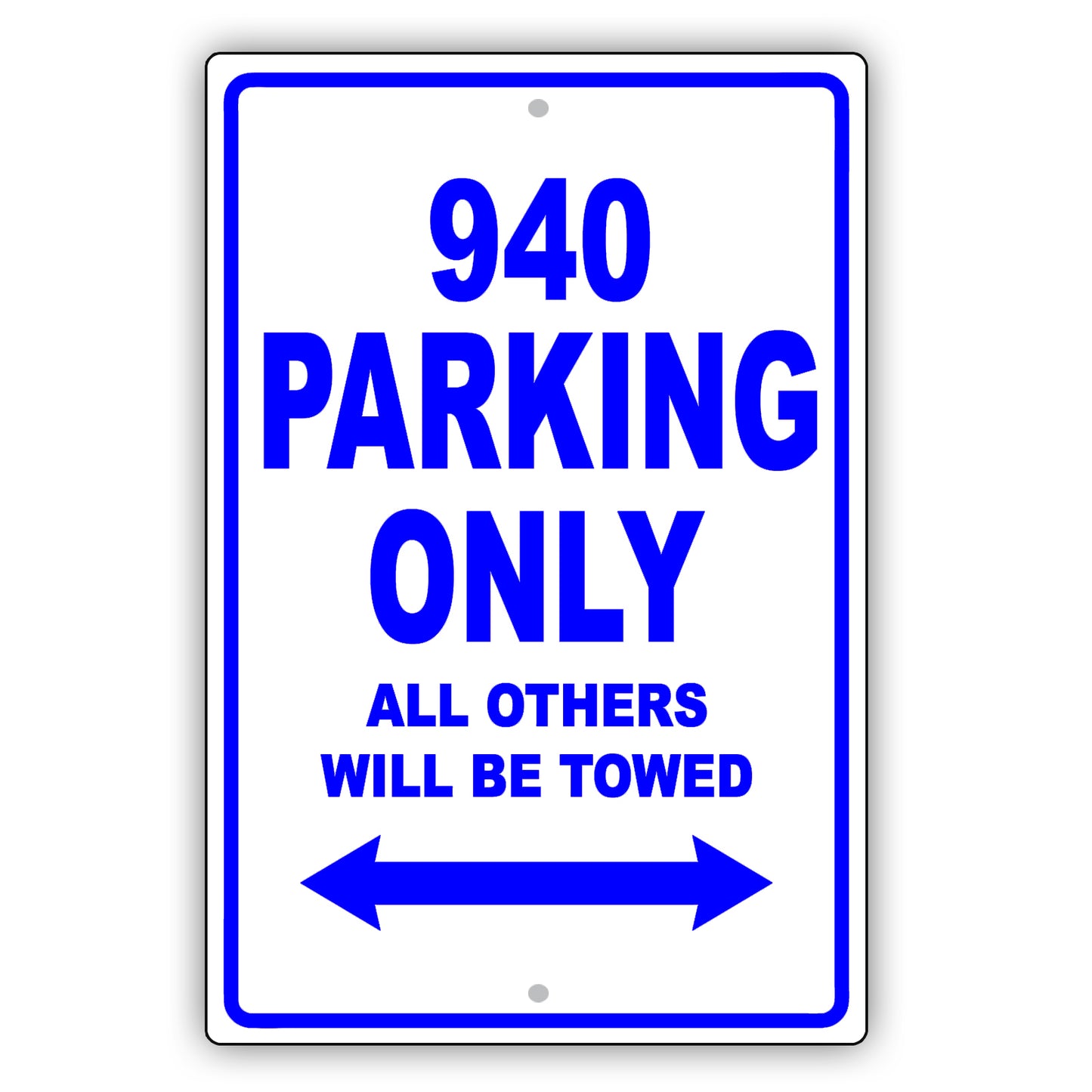 Volvo 940 Parking Only All Others Will Be Towed Aluminum Decor Garage Sign