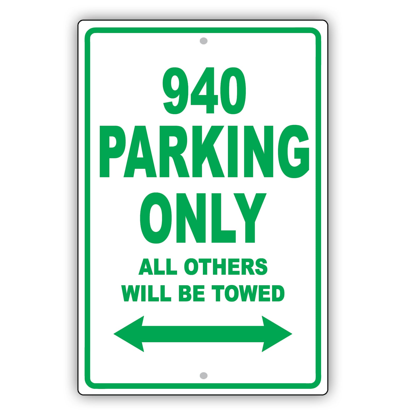 Volvo 940 Parking Only All Others Will Be Towed Aluminum Decor Garage Sign