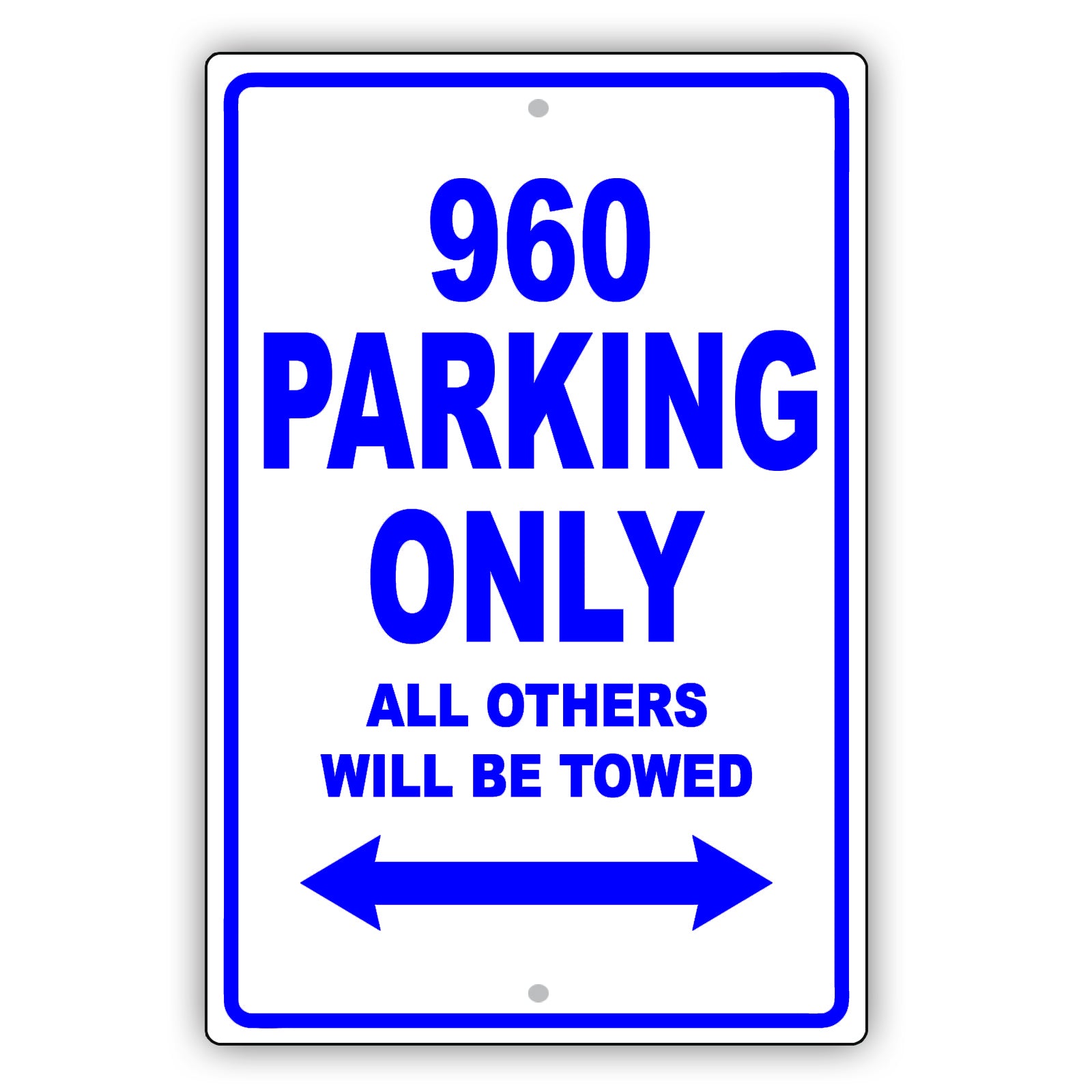 Volvo 960 Parking Only All Others Will Be Towed Aluminum Decor Garage Sign