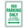 Volvo 960 Parking Only All Others Will Be Towed Aluminum Decor Garage Sign