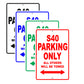 Volvo S40 Parking Only All Others Will Be Towed Aluminum Decor Garage Sign