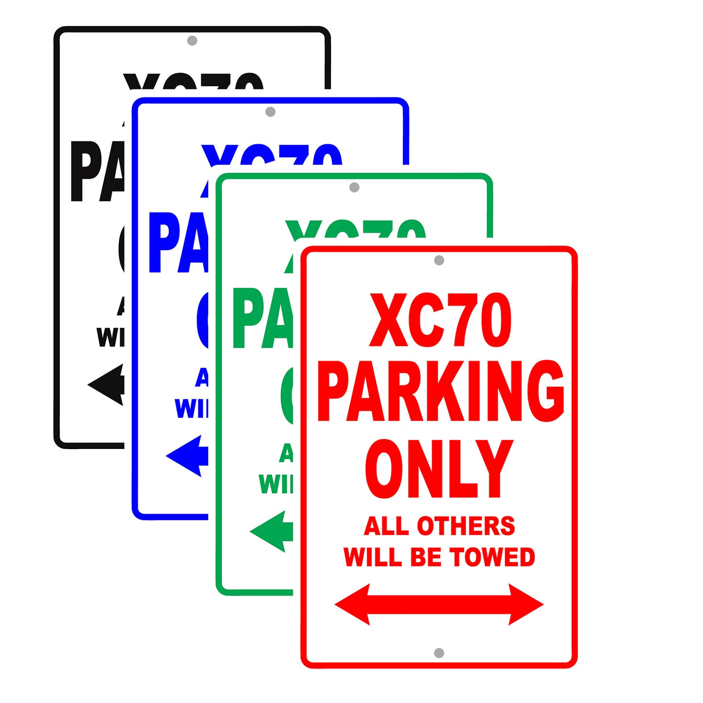 Volvo Xc70 Parking Only All Others Will Be Towed Aluminum Decor Garage Sign
