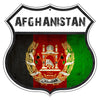 Afghanistan Flag Shield Sign