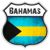 Bahamas Flag Shield Sign