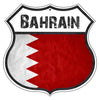 Bahrain Flag Shield Sign