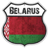 Belarus Flag Shield Sign