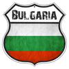 Bulgaria Flag Shield Sign