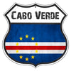 Cabo Verde Flag Shield Sign