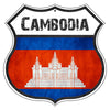 Cambodia Flag Shield Sign