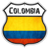 Colombia Flag Shield Sign