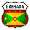 Grenada Flag Shield Sign