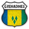 Grenadines Flag Shield Sign