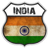 India Flag Shield Sign