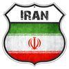 Iran Flag Shield Sign