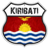 Kiribati Flag Shield Sign