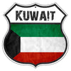 Kuwait Flag Shield Sign