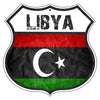 Libya Flag Shield Sign