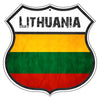Lithuania Flag Shield Sign