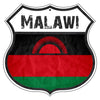 Malawi Flag Shield Sign