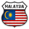 Malaysia Flag Shield Sign