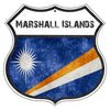 Marshall Islands Flag Shield Sign