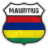 Mauritius Flag Shield Sign