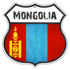 Mongolia Flag Shield Sign